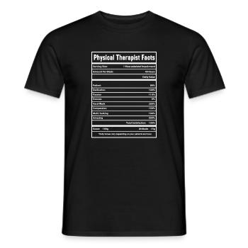 Physiotherapist - Men's T-Shirt - black - Front - AI Model Male 178 light (178cm)