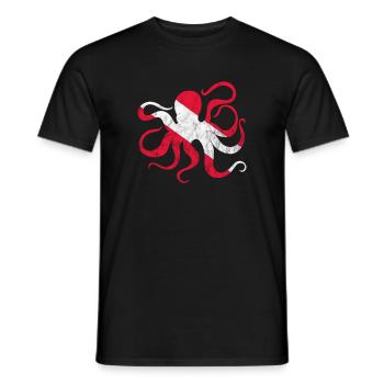 Octopus Octopus Octopus Octopus Sea Gift - Men's T-Shirt - black - Front - AI Model Male 178 light (178cm)