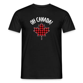Canada - Men's T-Shirt - black - Front - AI Model Male 178 light (178cm)
