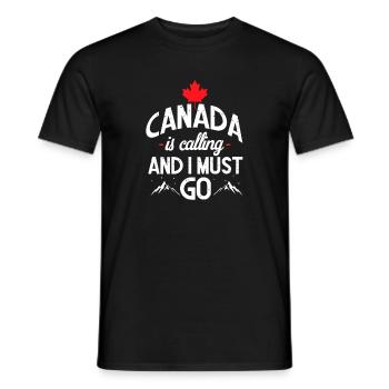 Kanada - Männer T-Shirt - Schwarz - Vorne - AI Model Male 178 light (178cm)