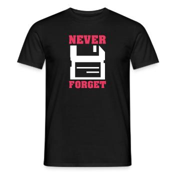 Computer - Men's T-Shirt - black - Front - AI Model Male 178 light (178cm)