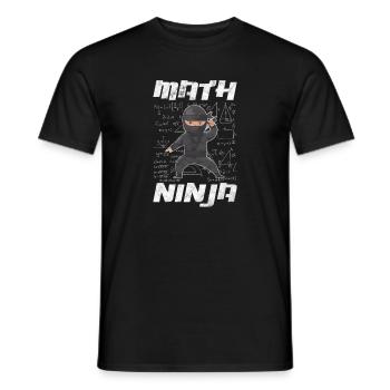 Mathematics - Men's T-Shirt - black - Front - AI Model Male 178 light (178cm)