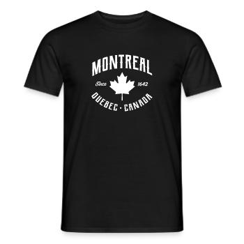 Kanada - Männer T-Shirt - Schwarz - Vorne - AI Model Male 178 light (178cm)