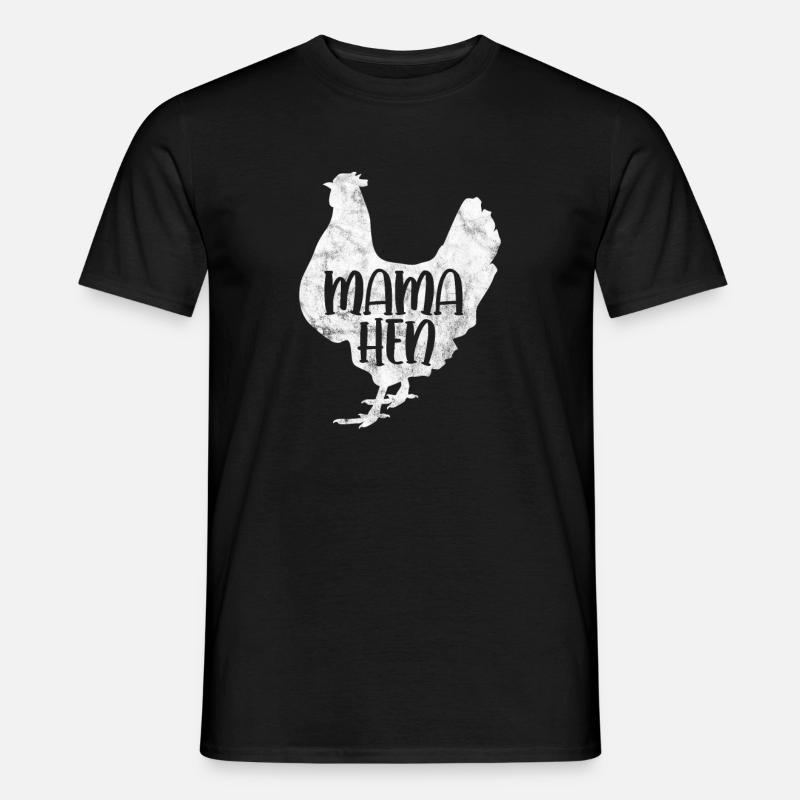 Huhn - Männer T-Shirt - Schwarz