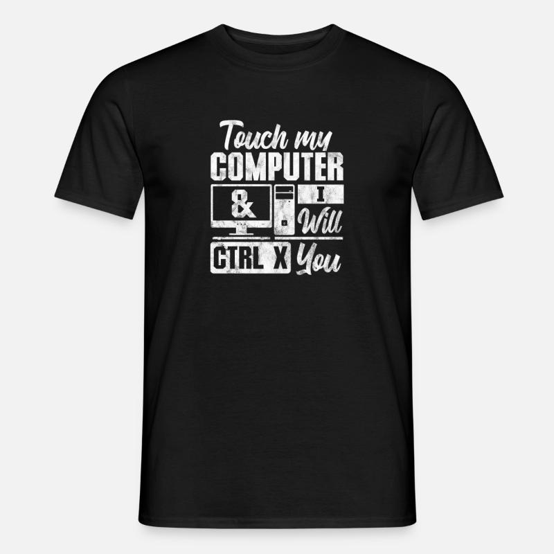 Computer Nerd Programmeur PC Cadeau informatique - T-shirt homme - noir