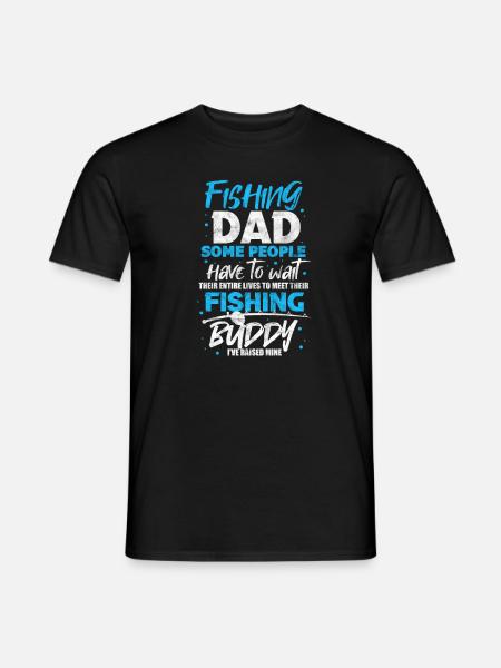 Père pêcheur - T-shirt homme - noir