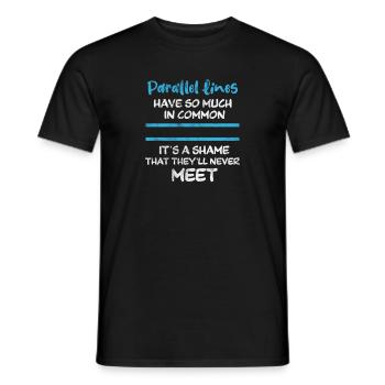 Mathematics - Men's T-Shirt - black - Front - AI Model Male 178 light (178cm)
