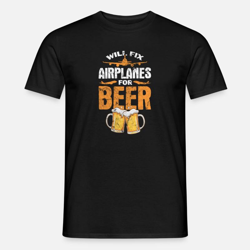 Pilot - Männer T-Shirt - Schwarz