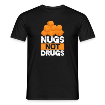 Poulet Volaille Poulet Nuggets Cadeau - T-shirt homme - noir - Devant - AI Model Male 178 light (178cm)