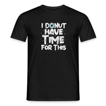 Donut - Männer T-Shirt - Schwarz - Vorne - AI Model Male 178 light (178cm)