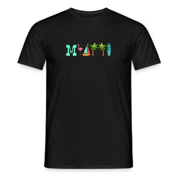 Miami - T-shirt homme - noir - Devant - AI Model Male 178 light (178cm)