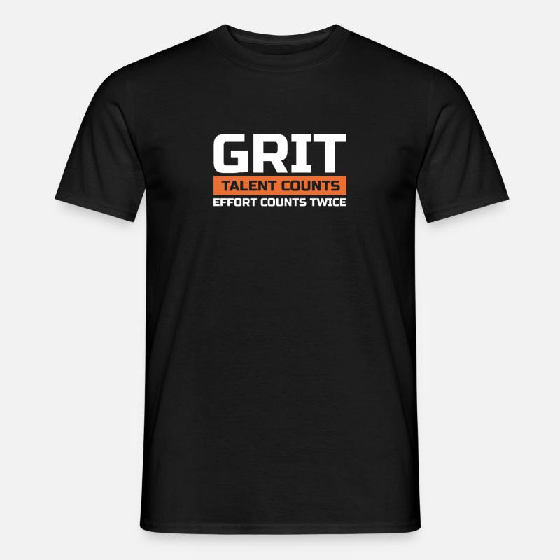 Motivation - Männer T-Shirt - Schwarz
