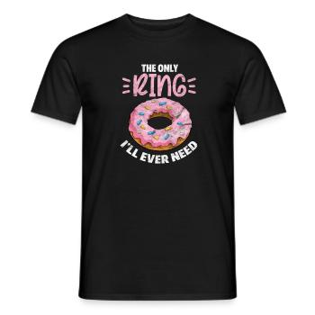 Donut - Männer T-Shirt - Schwarz - Vorne - AI Model Male 178 light (178cm)