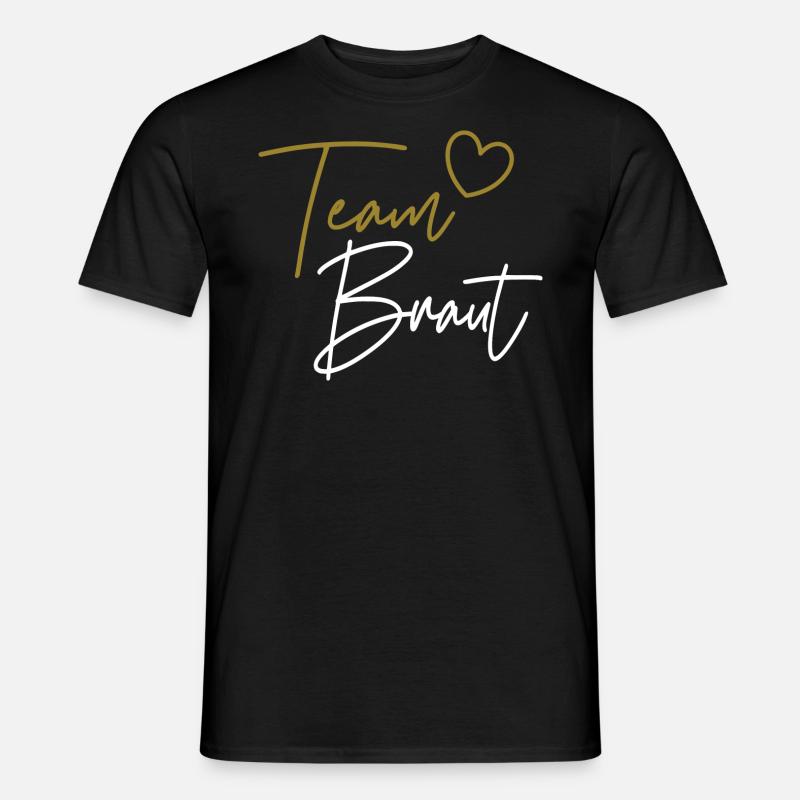 Team Braut - Männer T-Shirt - Schwarz