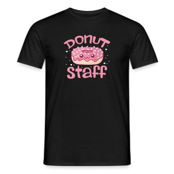 Donut Sweets Donuts Food Baker Gift - Men's T-Shirt - black - Front - AI Model Male 178 light (178cm)