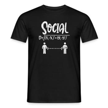 Mathematics - Men's T-Shirt - black - Front - AI Model Male 178 light (178cm)