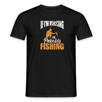 Angler - Men's T-Shirt - black - Front - AI Model Male 178 light (178cm)