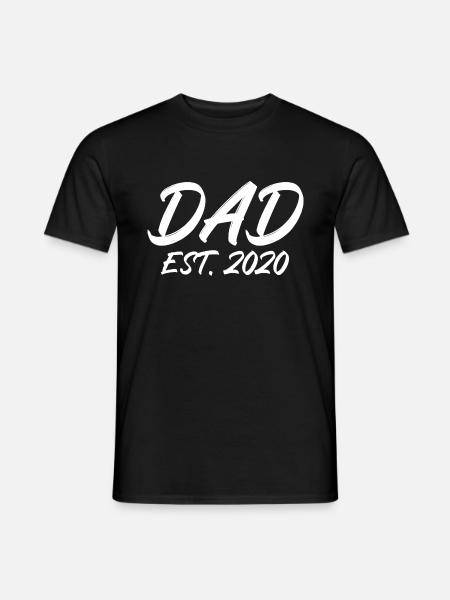Dad est 2020 - Männer T-Shirt - Schwarz