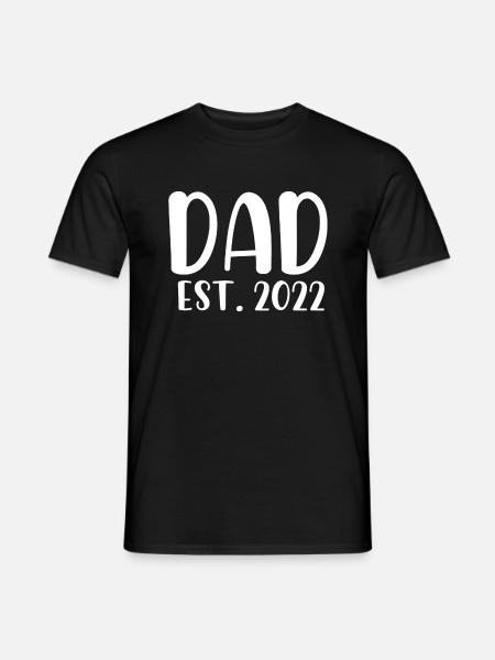 Dad est 2022 - Men's T-Shirt - black