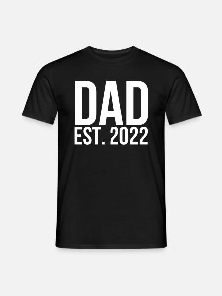 Dad est 2022 - Men's T-Shirt - black
