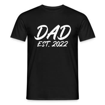 Dad est 2022 - Männer T-Shirt - Schwarz - Vorne - AI Model Male 178 light (178cm)