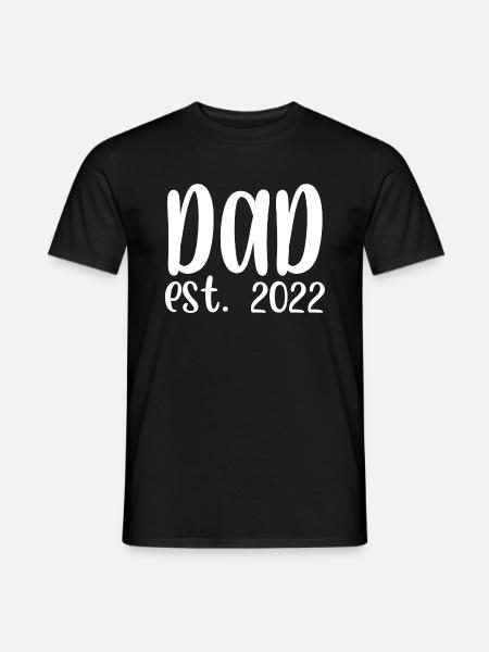 Dad est 2022 - Men's T-Shirt - black