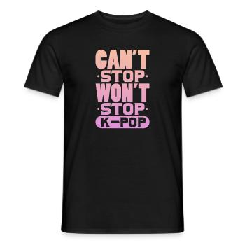 k pop - Men's T-Shirt - black - Front - AI Model Male 178 light (178cm)