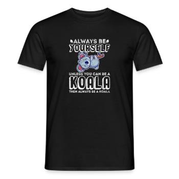 Koala bear - Men's T-Shirt - black - Front - AI Model Male 178 light (178cm)