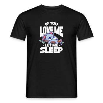 Koala Koala Bear Australie Bear Gift - T-shirt homme - noir - Devant - AI Model Male 178 light (178cm)