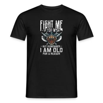 Wikinger - Männer T-Shirt - Schwarz - Vorne - AI Model Male 178 light (178cm)