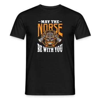 Viking Viking Vikings Odin Walhalla Cadeau - T-shirt homme - noir - Devant - AI Model Male 178 light (178cm)