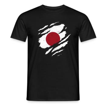 MBA FlagTorn japan - Männer T-Shirt - Schwarz - Vorne - AI Model Male 178 light (178cm)