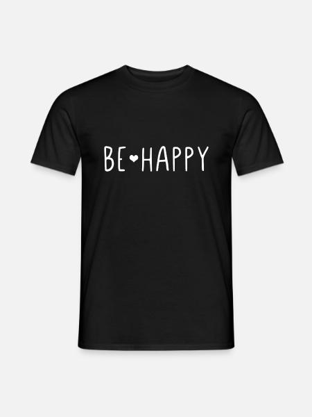 Be Happy - Men's T-Shirt - black