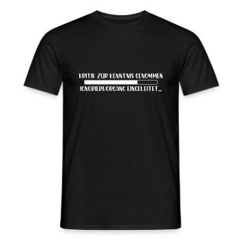 Kritik zur Kenntnis genommen - Männer T-Shirt - Schwarz - Vorne - AI Model Male 178 light (178cm)