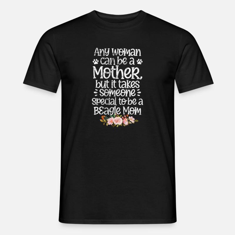 Beagle Mama - Männer T-Shirt - Schwarz