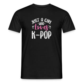 K-Pop Musique Coréenne Pop Corée Kpop Cadeau - T-shirt homme - noir - Devant - AI Model Male 178 light (178cm)
