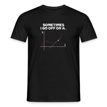 Mathematics - Men's T-Shirt - black - Front - AI Model Male 178 light (178cm)
