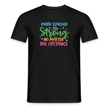 Mathematics - Men's T-Shirt - black - Front - AI Model Male 178 light (178cm)