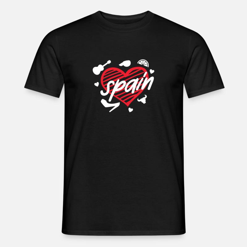 Spanien - Männer T-Shirt - Schwarz