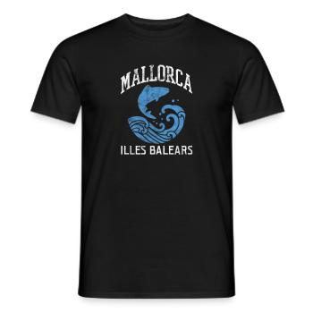 Spain Spanish Mallorca Spanish Holiday Gift - Men's T-Shirt - black - Front - AI Model Male 178 light (178cm)