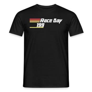 Raceday - Männer T-Shirt - Schwarz - Vorne - AI Model Male 178 light (178cm)