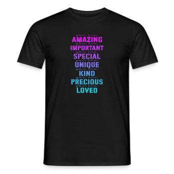Motivation - T-shirt homme - noir - Devant - AI Model Male 178 light (178cm)
