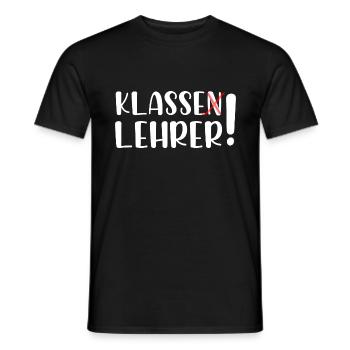 Klasse Lehrer - Männer T-Shirt - Schwarz - Vorne - AI Model Male 178 light (178cm)