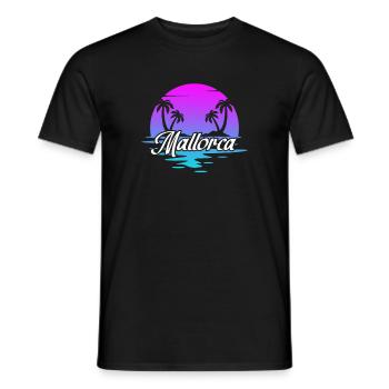 Mallorca - Männer T-Shirt - Schwarz - Vorne - AI Model Male 178 light (178cm)