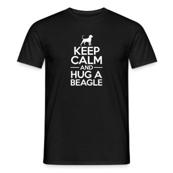 Beagle Chien Chien Dog Lover Pet Cadeau - T-shirt homme - noir - Devant - AI Model Male 178 light (178cm)