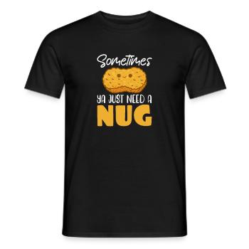 Chicken Poultry Chicken Nuggets Gift - Men's T-Shirt - black - Front - AI Model Male 178 light (178cm)
