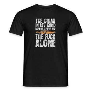 Cigar - Men's T-Shirt - black - Front - AI Model Male 178 light (178cm)
