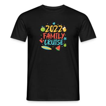 Croisière 2022 Famille - T-shirt homme - noir - Devant - AI Model Male 178 light (178cm)