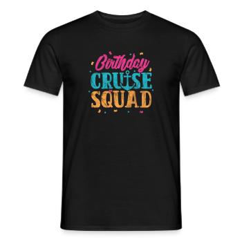 Cadeau de croisière d’anniversaire de navire de croisière - T-shirt homme - noir - Devant - AI Model Male 178 light (178cm)