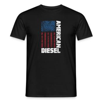 Diesel Amérique - T-shirt homme - noir - Devant - AI Model Male 178 light (178cm)
